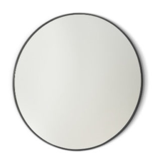spogulis ar apgaismojumu Argo Round Black, d=600 mm, black